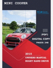 MINI COOPER 2015 OWNERS MANUAL